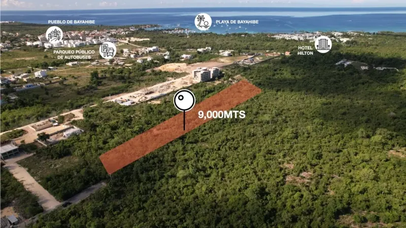 Terrain à Bayahibe : 9000 m² d'Opportunité, USD$ 1,350,000