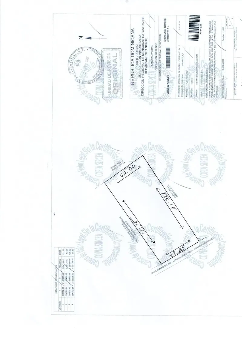 NOUVELLE OFFRE – TERRAIN EN BORD DE MER – CABARETE, USD$ 2,025,000