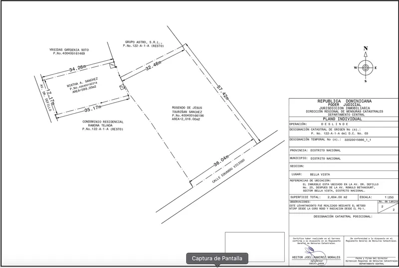 GRUNDSTÜCK ZUM VERKAUF MIT 2.598 m², USD$ 4,000,000
