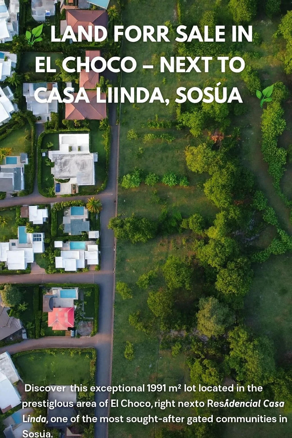 Land for Sale in El Choco – Next to Casa Linda, Sosúa, photo principale