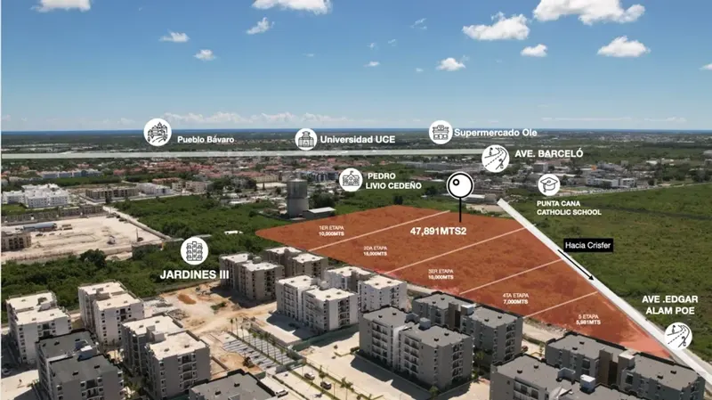 Grundstück zum Verkauf in Bávaro-Punta Cana, USD$ 3,125,000