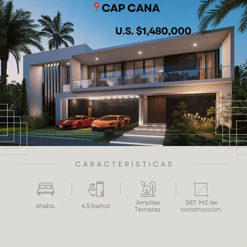Villa de Luxe à Cap Cana, USD$ 1,550,000