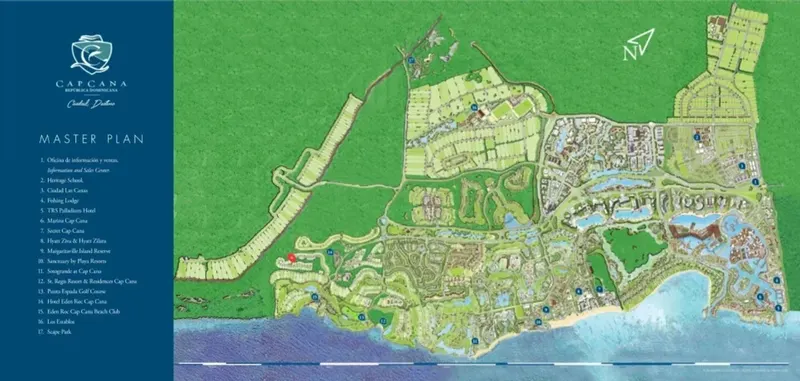 Grundstück in Punta Cana, La Lagunas, USD$ 580,000