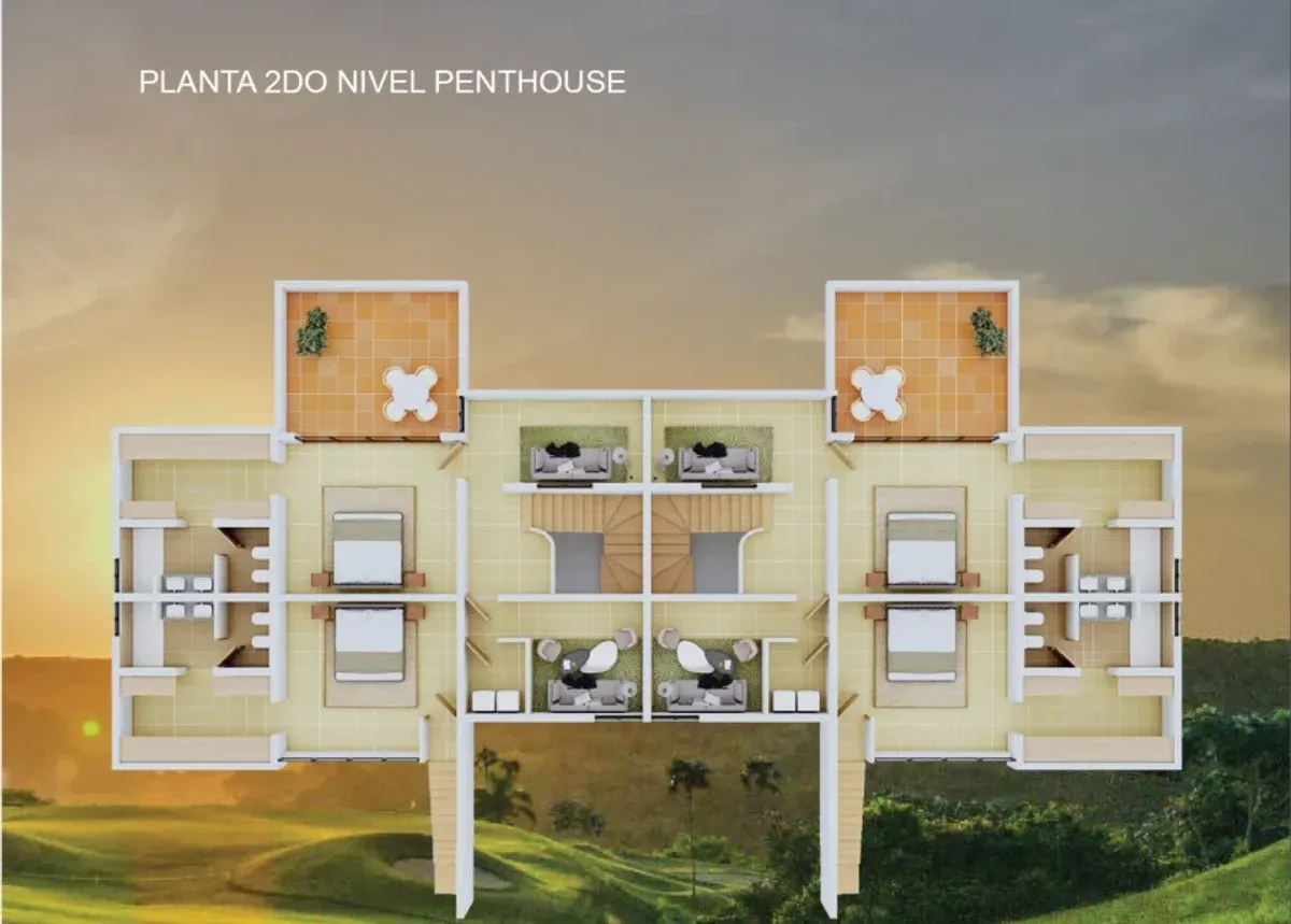 Modern 3 BR Penthouse in La Estancia Golf Resort, photo 5