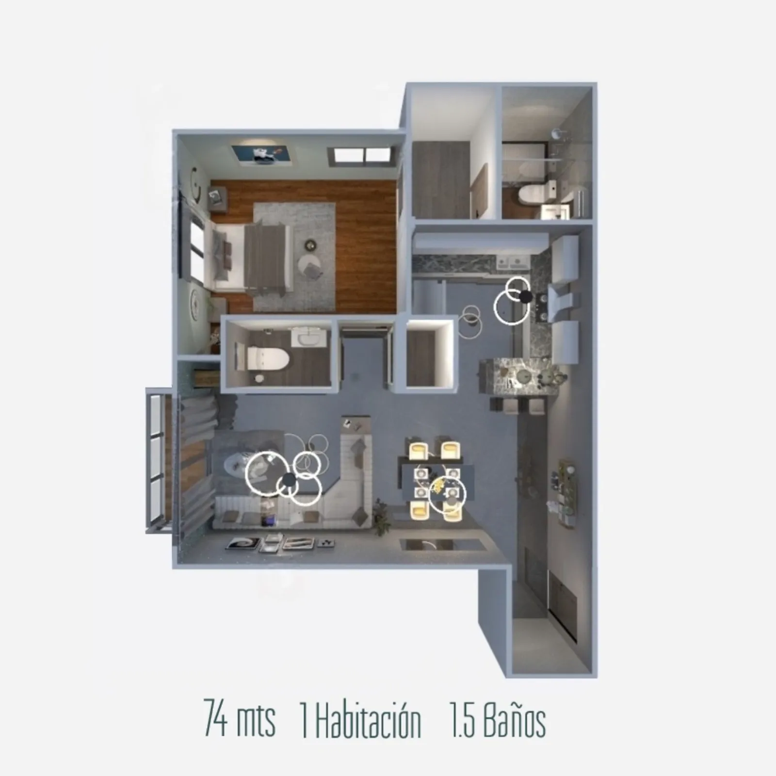 Proyecto de apartamentos en Los Cacicazgos, Foto 4