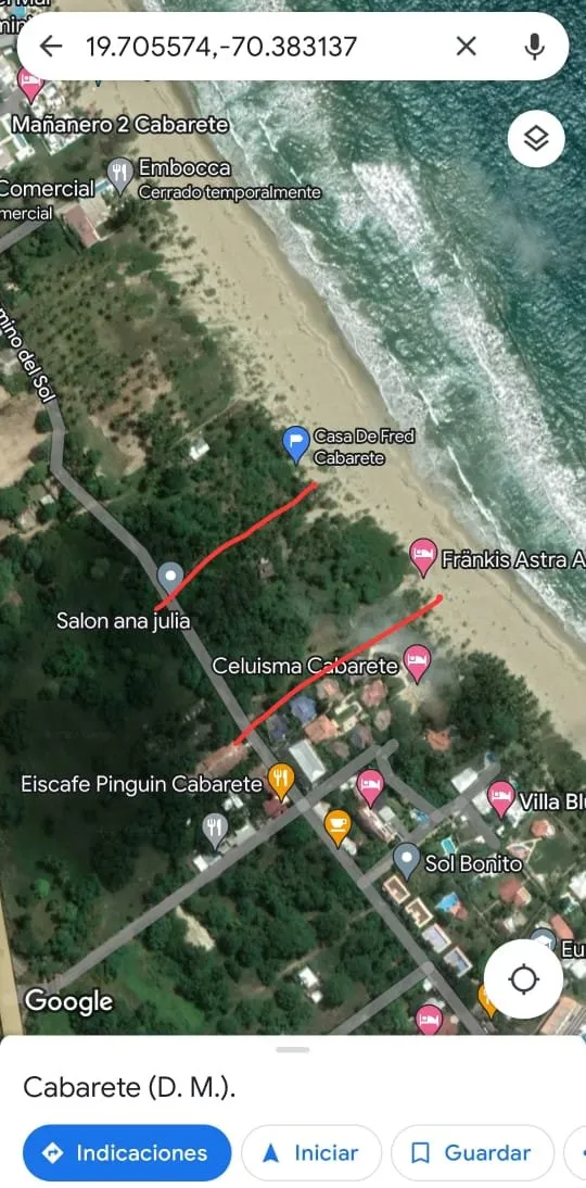 NUOVA OFFERTA – TERRENO FRONTE MARE – CABARETE, foto 2